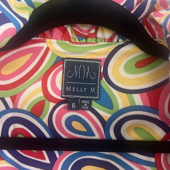 Melly M Riverside Ruffle Printed Wrap Dress Size - 6 - Picture 6 of 16